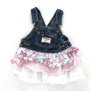 Osh Kosh  Infant Girls Overalls with Ruffles